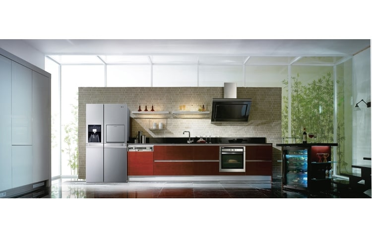 LG Avfrostningsfritt och Side-by-Side skåp med isdispenser och minibar (Nettovolym 540 liter), GSP545PZQZ