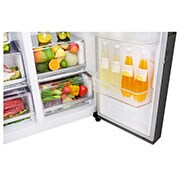 LG 625L InstaView Door in Door™ Side by Side (Matte Black) - Energiklass E, Vatten/is med röranslutning, Smart Diagnosis™ med Wi-Fi, GSX960MCCE
