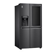 LG 625L InstaView Door in Door™ Side by Side (Matte Black) - Energiklass E, Vatten/is med röranslutning, Smart Diagnosis™ med Wi-Fi, GSX960MCCE