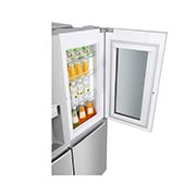 LG 625L InstaView Door in Door™ Side by Side (Noble Steel) - Energiklass E, Vatten/is med röranslutning, Smart Diagnosis™ med Wi-Fi, GSX960NECE