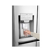 LG 625L InstaView Door in Door™ Side by Side (Noble Steel) - Energiklass E, Vatten/is med röranslutning, Smart Diagnosis™ med Wi-Fi, GSX960NECE
