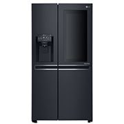 LG 625L InstaView Door in Door™ Side by Side (Matte Black) - Energiklass F, Vatten/is via röranslutning, Smart Diagnosis™ med Wi-Fi, GSX960MCVZ