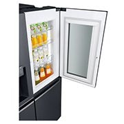 LG 625L InstaView Door in Door™ Side by Side (Matte Black) - Energiklass F, Vatten/is via röranslutning, Smart Diagnosis™ med Wi-Fi, GSX960MCVZ