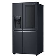 LG 625L InstaView Door in Door™ Side by Side (Matte Black) - Energiklass F, Vatten/is via röranslutning, Smart Diagnosis™ med Wi-Fi, GSX960MCVZ