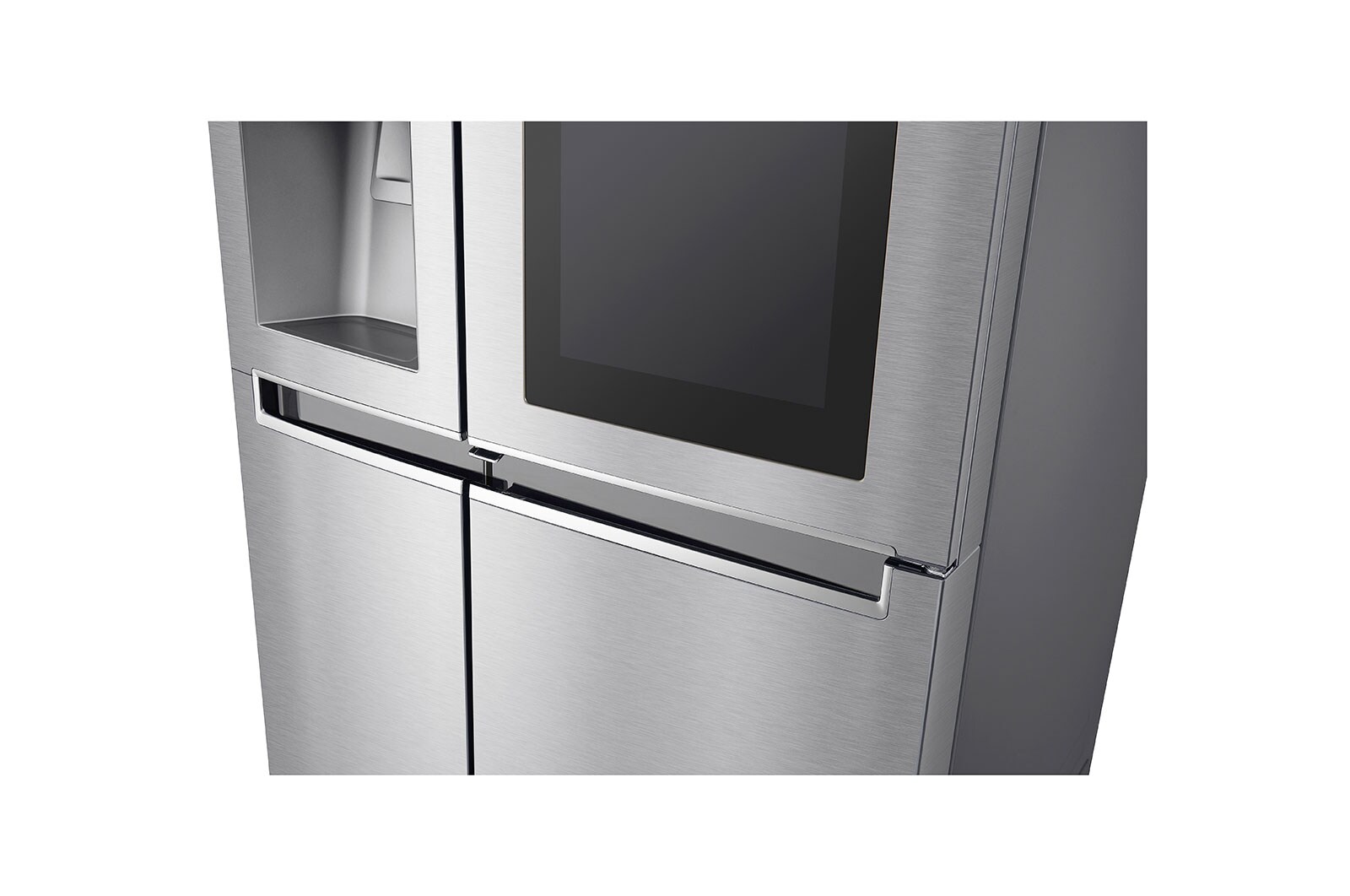LG 625L InstaView Door in Door™ Side by Side (Noble Steel) - Energiklass E, Vatten/is utan röranslutning, Smart Diagnosis™ med Wi-Fi, GSX961NECE