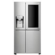 LG 625L InstaView Door in Door™ Side by Side (Noble Steel) - Energiklass F, Vatten/is utan röranslutning, Smart Diagnosis™ med Wi-Fi, GSX961NSCZ