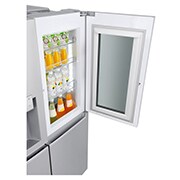 LG 625L InstaView Door in Door™ Side by Side (Noble Steel) - Energiklass F, Vatten/is utan röranslutning, Smart Diagnosis™ med Wi-Fi, GSX961NSCZ
