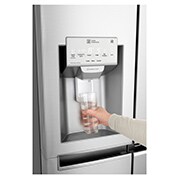 LG 625L InstaView Door in Door™ Side by Side (Noble Steel) - Energiklass F, Vatten/is utan röranslutning, Smart Diagnosis™ med Wi-Fi, GSX961NSCZ