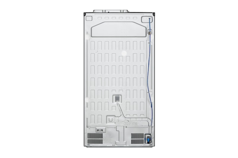 LG 635L InstaView Door in Door™ Side by Side (Matte Black Steel), Energiklass E, Vatten/is utan röranslutning, Smart Diagnosis™ med Wi-Fi, GSXV91MCAE