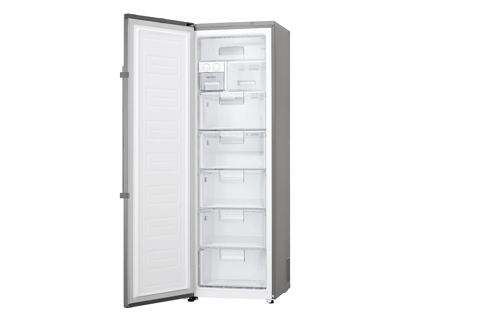 LG 323L Fristående frys (Shiny Steel) - Energiklass F, Total No Frost och Smart Diagnosis™ med Wi-Fi, KF5237PZJZ