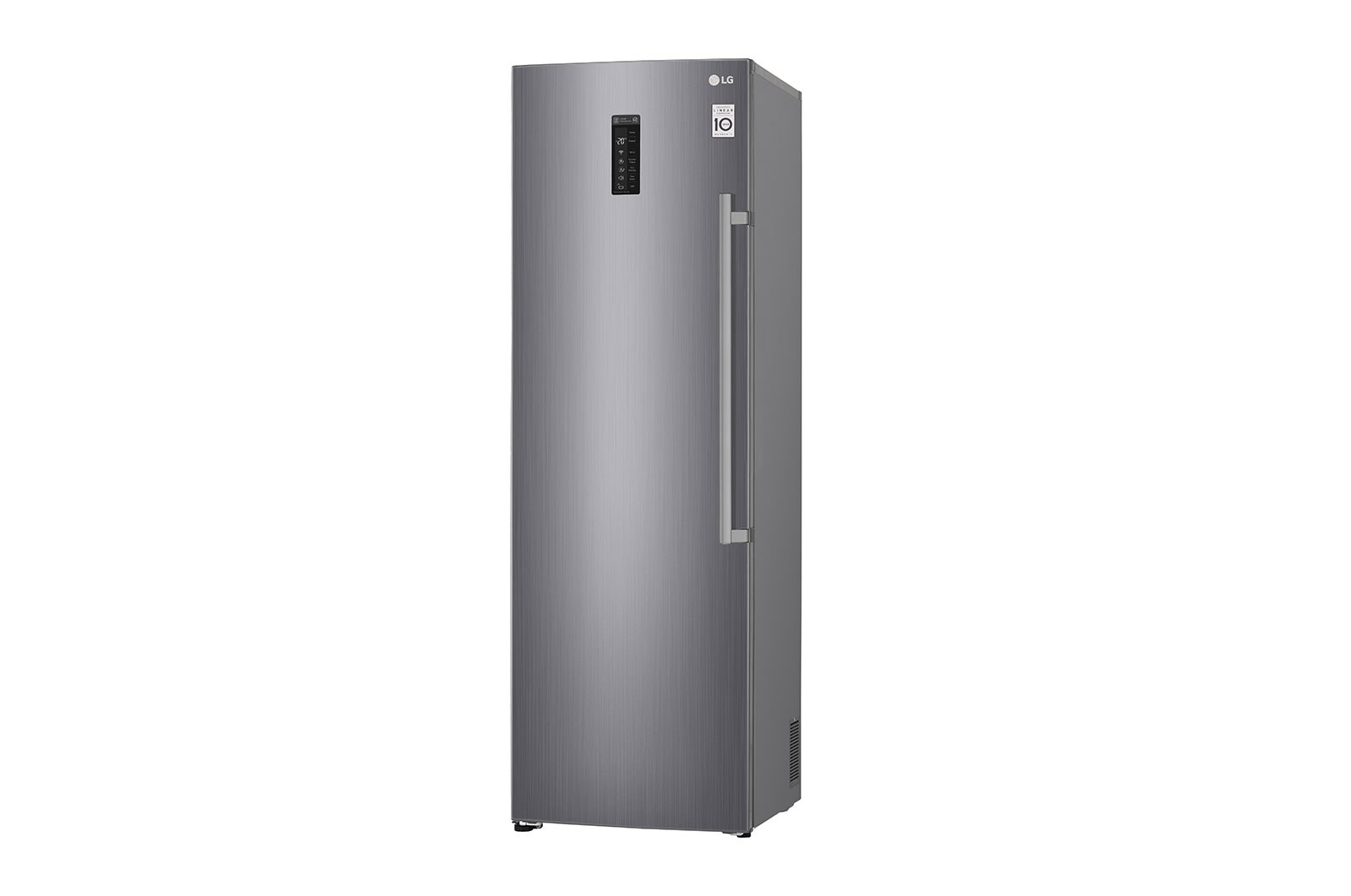 LG 323L Fristående frys (Shiny Steel) - Energiklass F, Total No Frost och Smart Diagnosis™ med Wi-Fi, KF5237PZJZ