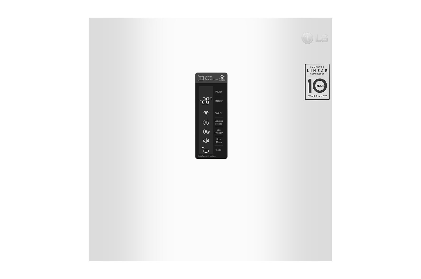 LG 323L Fristående frys (Vit) - Energiklass F, Total No Frost och Smart Diagnosis™ med Wi-Fi, KF5237SWJZ