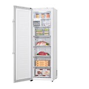LG 323L Fristående frys (Vit) - Energiklass F, Total No Frost och Smart Diagnosis™ med Wi-Fi, KF5237SWJZ