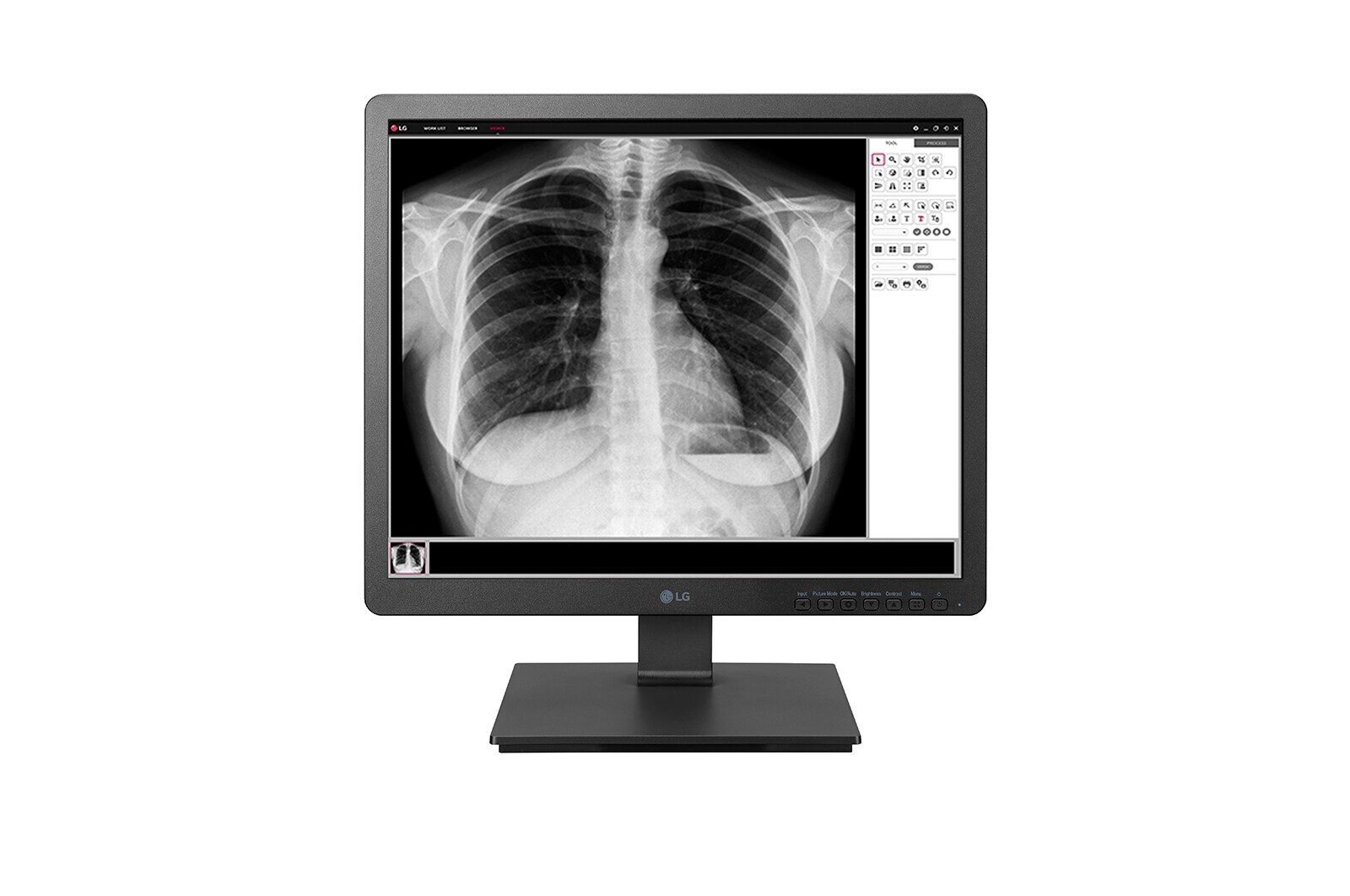 Vy framifrån av 19&#34; 1280 x 1024 IPS LED Monitor 19HK312C-B