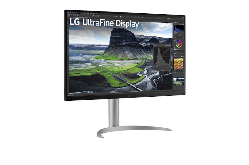 LG 32" UHD 4K Nano IPS-skärm med automatisk självkalibrering, 32UQ85R-W