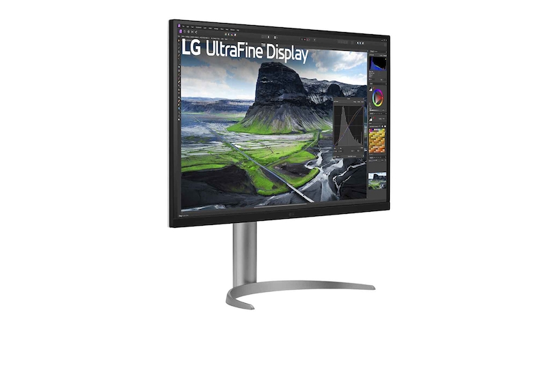 LG 32" UHD 4K Nano IPS-skärm med automatisk självkalibrering, 32UQ85R-W