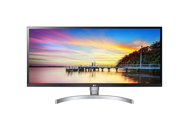 Vy framifrån av 34&#34; 21:9 UltraWide IPS Monitor 34WK650
