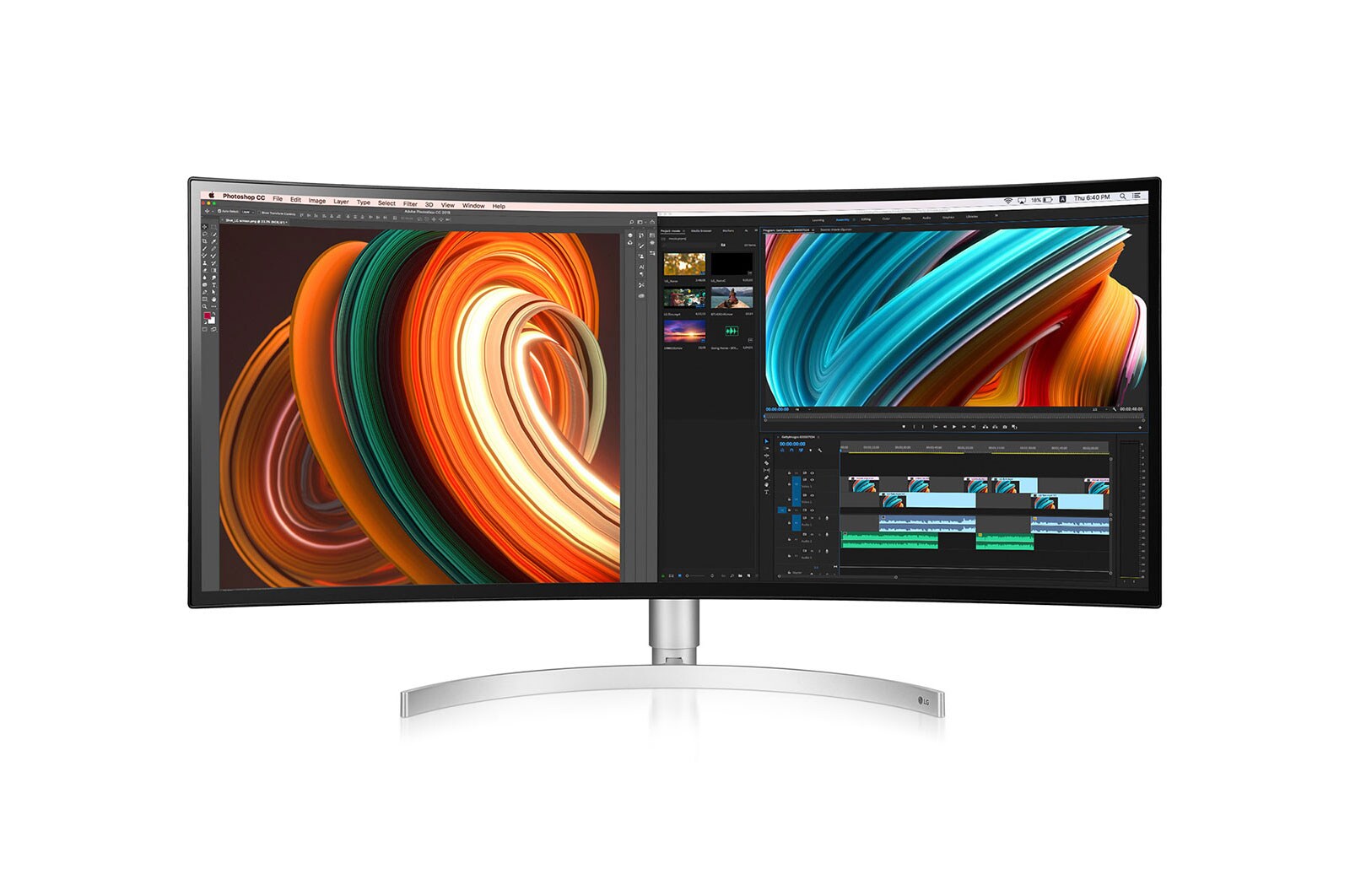 Vy framifrån av 34WK95C UltraWide™ QHD Curved 34WK95C