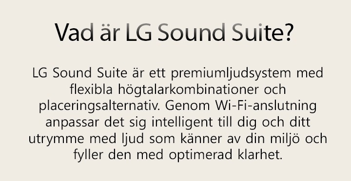 Vad är LG Sound Suite?
