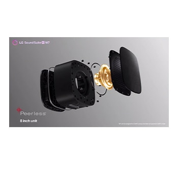 LG Sound Suite W7: Trådlös bashögtalare för uppslukande djup bas, W7