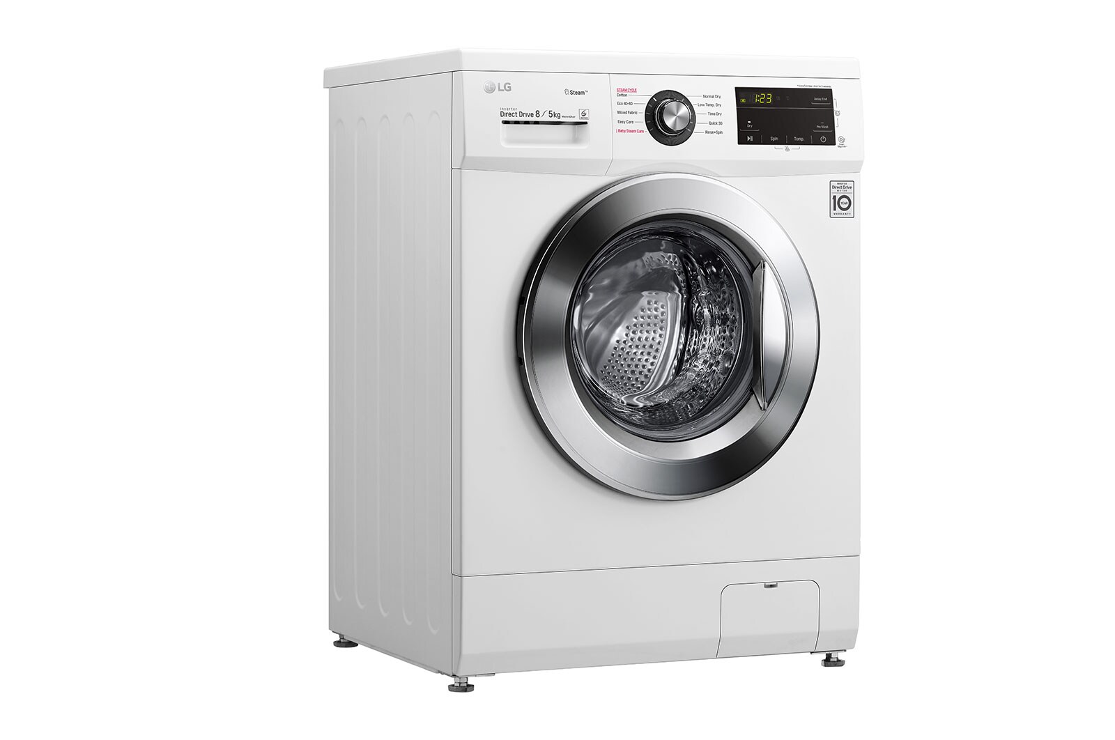 LG 8 kg / 5 kg Tvättmaskin/Torktumlare(Vit) - Steam, Energiklass E, AI DD™, Smart Diagnosis™, CM20T5S2E