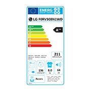 LG 8-kg DUAL Inverter Heat Pump™ -torktumlare med ™ Eco Hybrid™ och värmepumpsteknologi, F0RV308N1WD