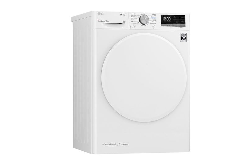 LG 8-kg DUAL Inverter Heat Pump™ -torktumlare med ™ Eco Hybrid™ och värmepumpsteknologi, F0RV308N1WD