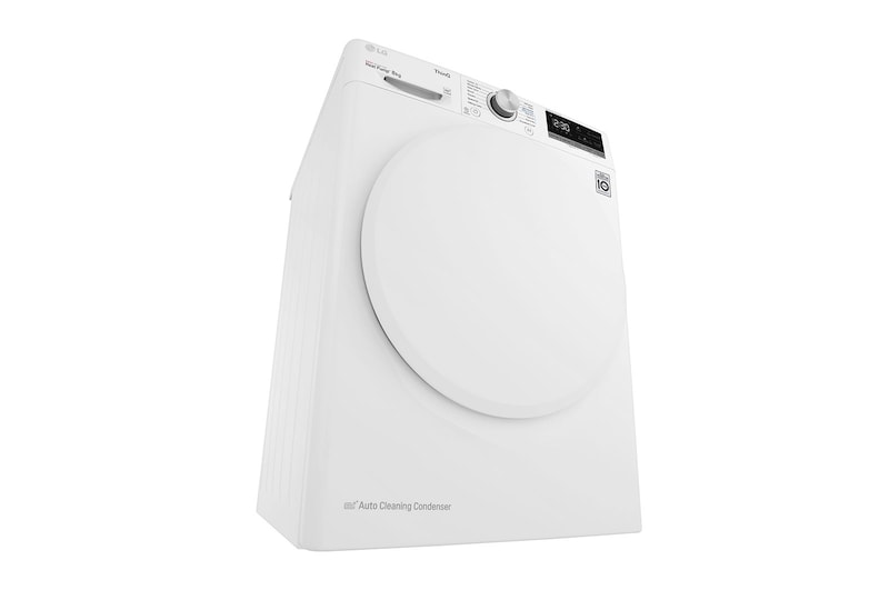 LG 8-kg DUAL Inverter Heat Pump™ -torktumlare med ™ Eco Hybrid™ och värmepumpsteknologi, F0RV308N1WD