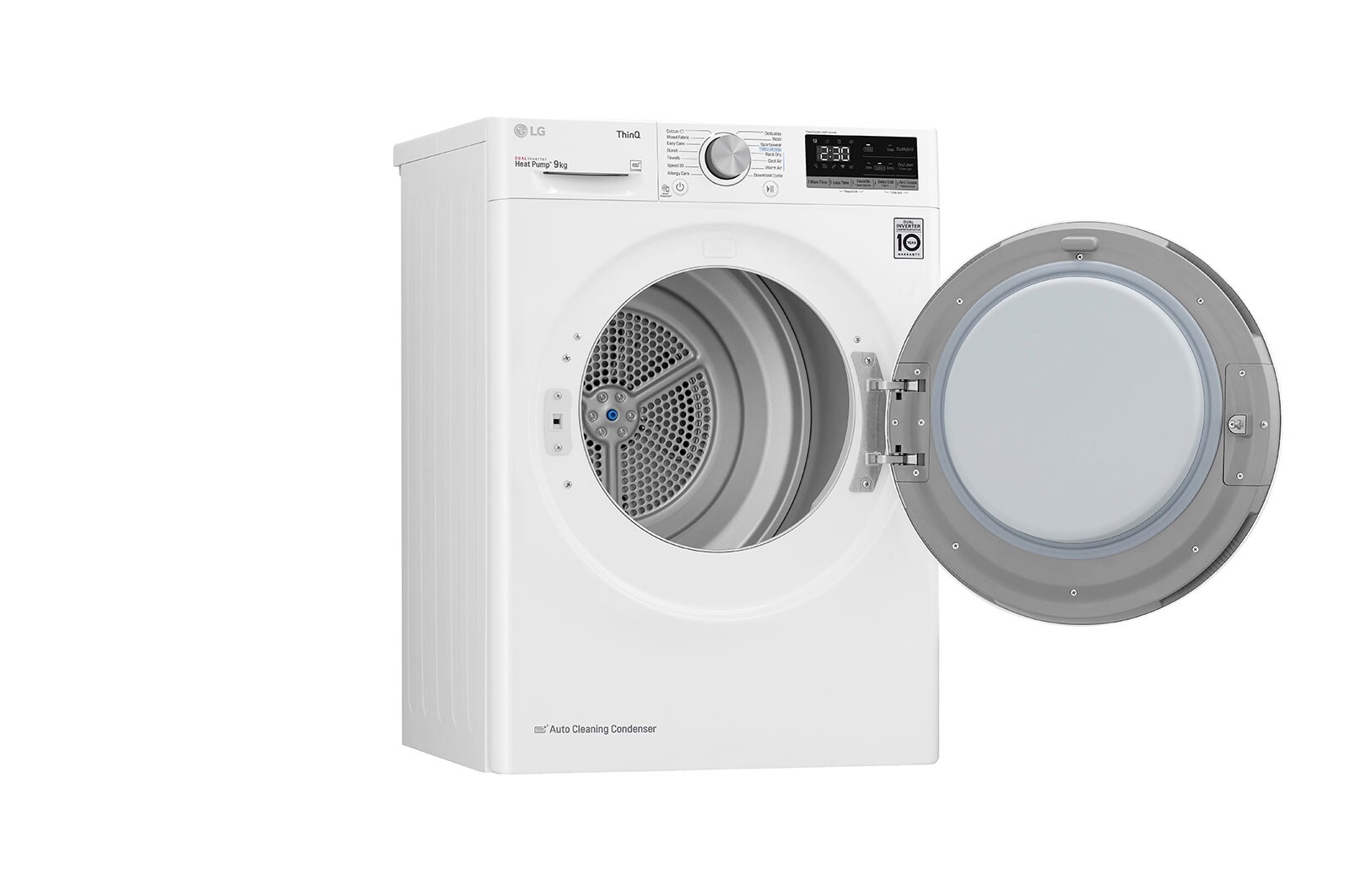 LG 9-kg DUAL Inverter Heat Pump™ -torktumlare med ™ Eco Hybrid™ och värmepumpsteknologi, F0RV309N1WD