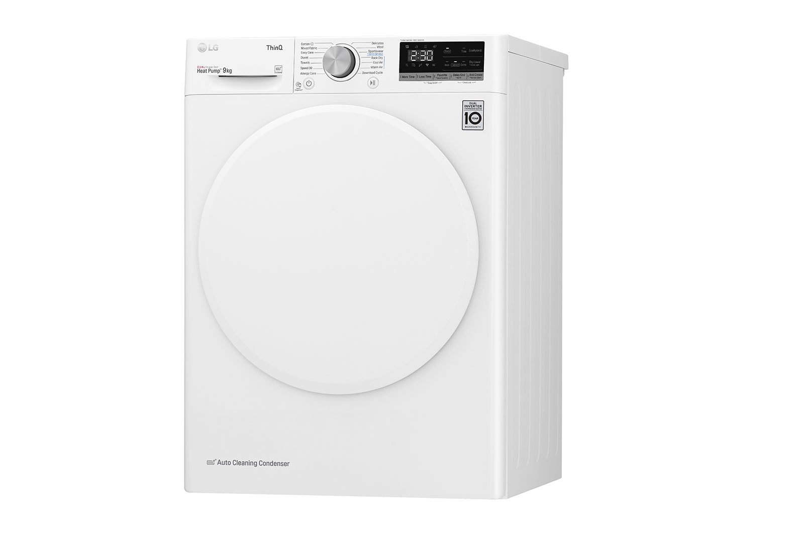 LG 9-kg DUAL Inverter Heat Pump™ -torktumlare med ™ Eco Hybrid™ och värmepumpsteknologi, F0RV309N1WD
