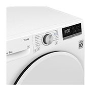 LG 9-kg DUAL Inverter Heat Pump™ -torktumlare med ™ Eco Hybrid™ och värmepumpsteknologi, F0RV309N1WD