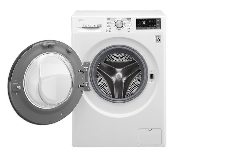 LG 1-7 kg / 1-4 kg Slim Kombinerad tvätt/tork med Steam, 6 Motion Direct Drive och Wi-Fi , F2DC507N1WS