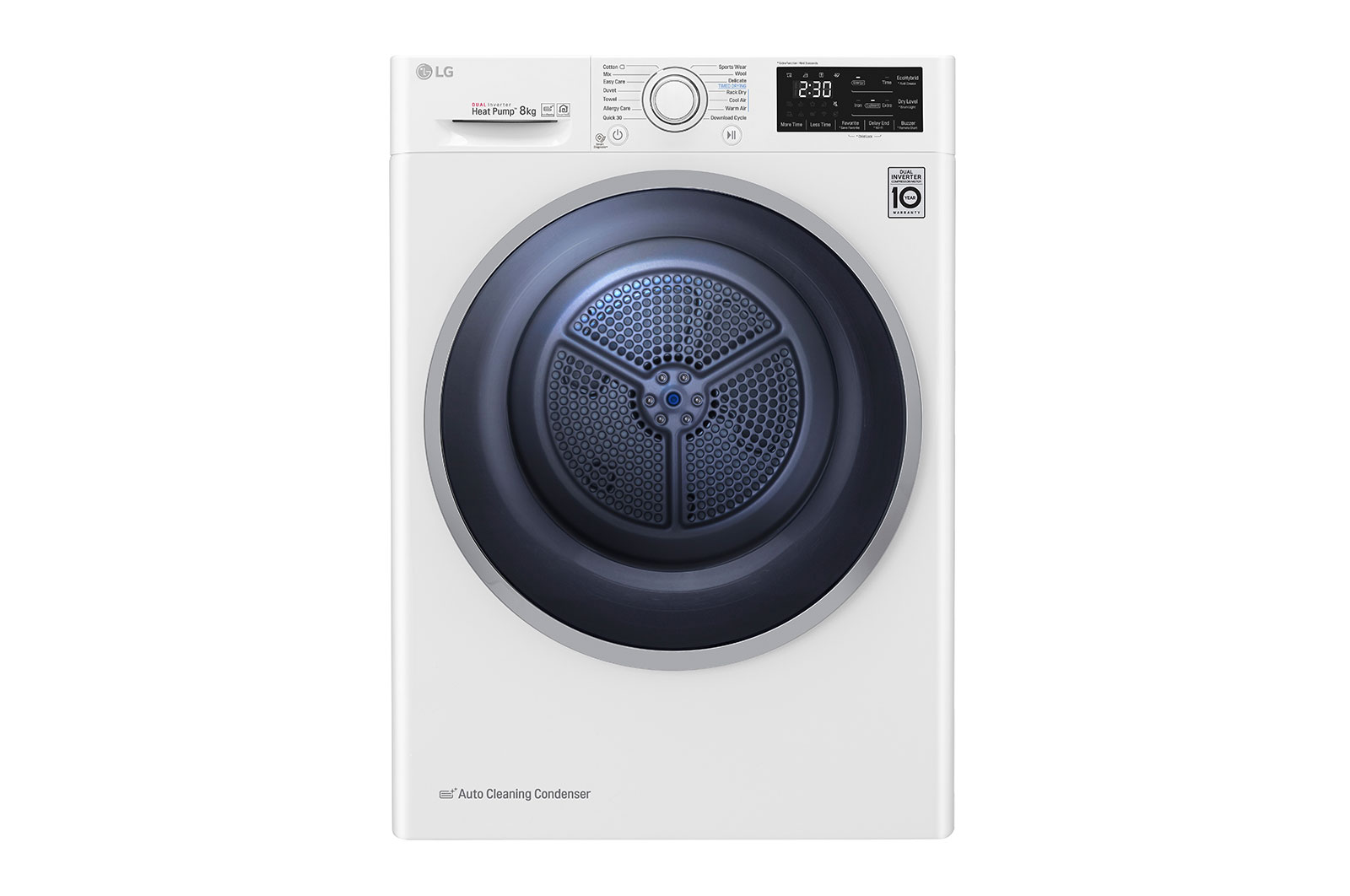 8-kg DUAL Inverter Heat Pump™ -torktumlare med ™ Eco Hybrid™ och värmepumpsteknologi 