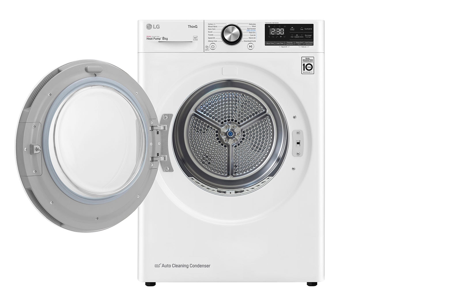 LG 8-kg DUAL Inverter Heat Pump™ -torktumlare med ™ Eco Hybrid™ och värmepumpsteknologi , K0RV908N1W9