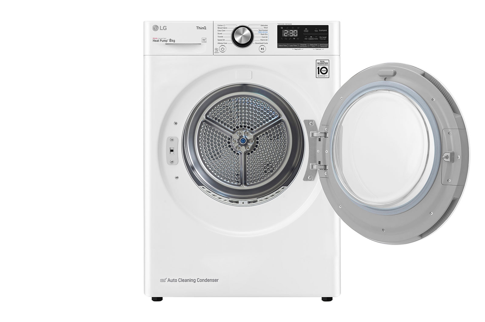 LG 8-kg DUAL Inverter Heat Pump™ -torktumlare med ™ Eco Hybrid™ och värmepumpsteknologi , K0RV908N1W9