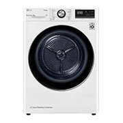 Vy framifrån av 8-kg DUAL Inverter Heat Pump™ -torktumlare med ™ Eco Hybrid™ och värmepumpsteknologi  K0RV908N1W9