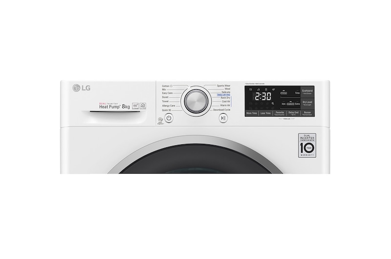 LG 8-kg DUAL Inverter Heat Pump™ -torktumlare med ™ Eco Hybrid™ och värmepumpsteknologi , P0AQTR2W9