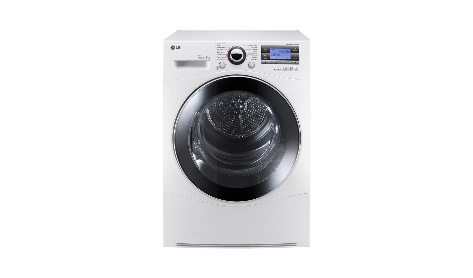 Vy framifrån av 8-kilos Eco Hybrid™-torktumlare med värmepumpsteknologi RC8055AP2F