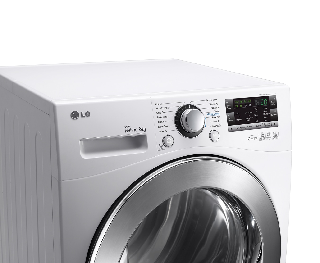 LG 8-KILOS ECO HYBRID-TORKTUMLARE MED VÄRMEPUMPSTEKNOLOGI, RC8055AP2Z