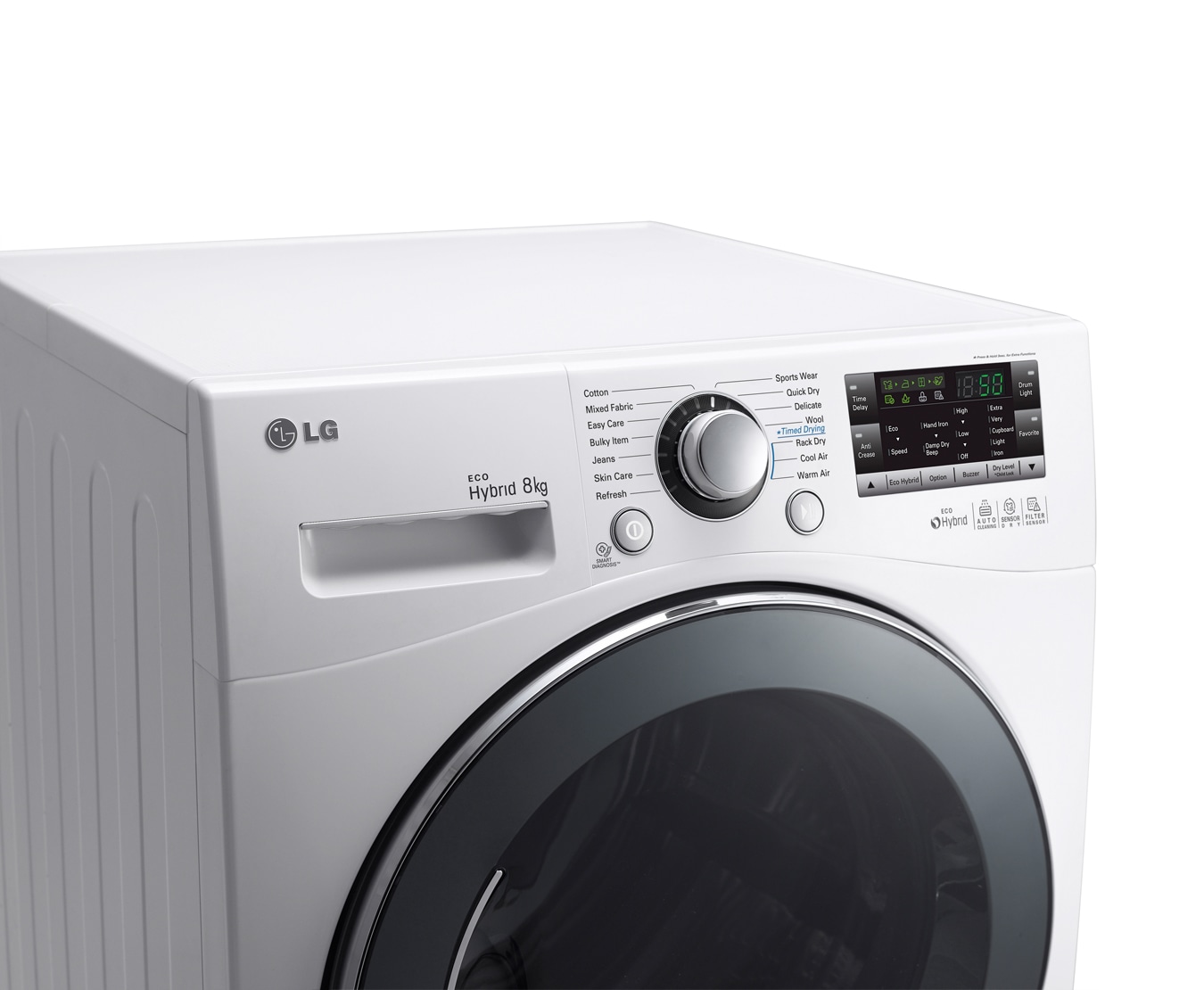 LG 8-KILOS ECO HYBRID-TORKTUMLARE MED VÄRMEPUMPSTEKNOLOGI, RC8055AP3Z