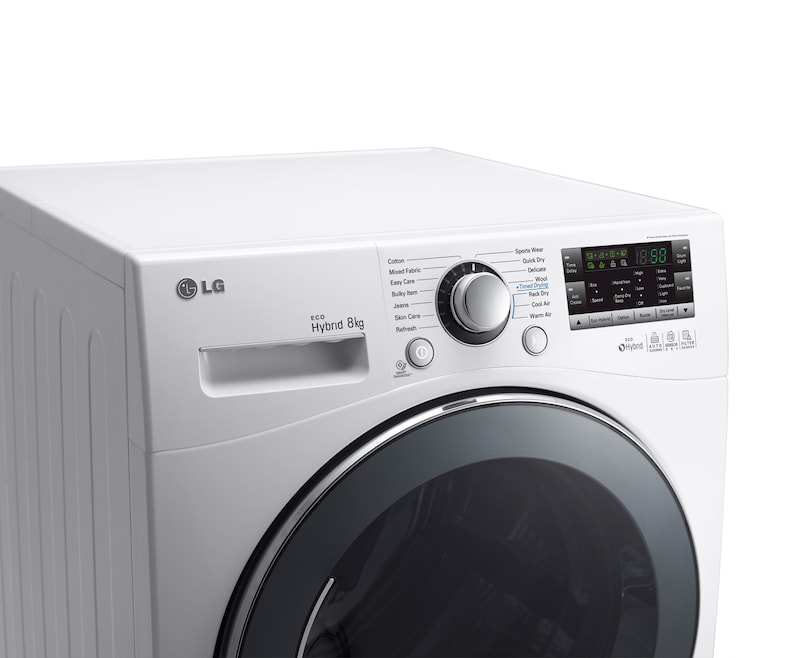 LG 8-KILOS ECO HYBRID-TORKTUMLARE MED VÄRMEPUMPSTEKNOLOGI, RC8055AP3Z