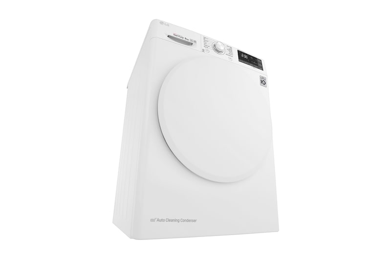 LG 8-kg DUAL Inverter Heat Pump™ -torktumlare med ™ Eco Hybrid™ och värmepumpsteknologi , RC80U2AV0W