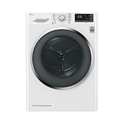 Vy framifrån av 9-kg DUAL Inverter Heat Pump™ -torktumlare med ™ Eco Hybrid™ och värmepumpsteknologi  RC90U2AV2W