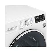 LG 9-kg DUAL Inverter Heat Pump™ -torktumlare med ™ Eco Hybrid™ och värmepumpsteknologi , RC90U2AV2W