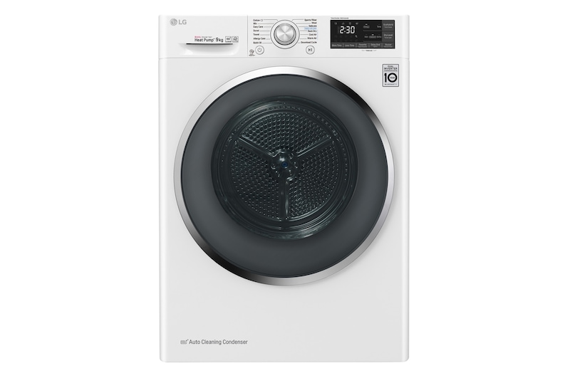 LG 9-kg DUAL Inverter Heat Pump™ -torktumlare med ™ Eco Hybrid™ och värmepumpsteknologi , RC90U2AV2W