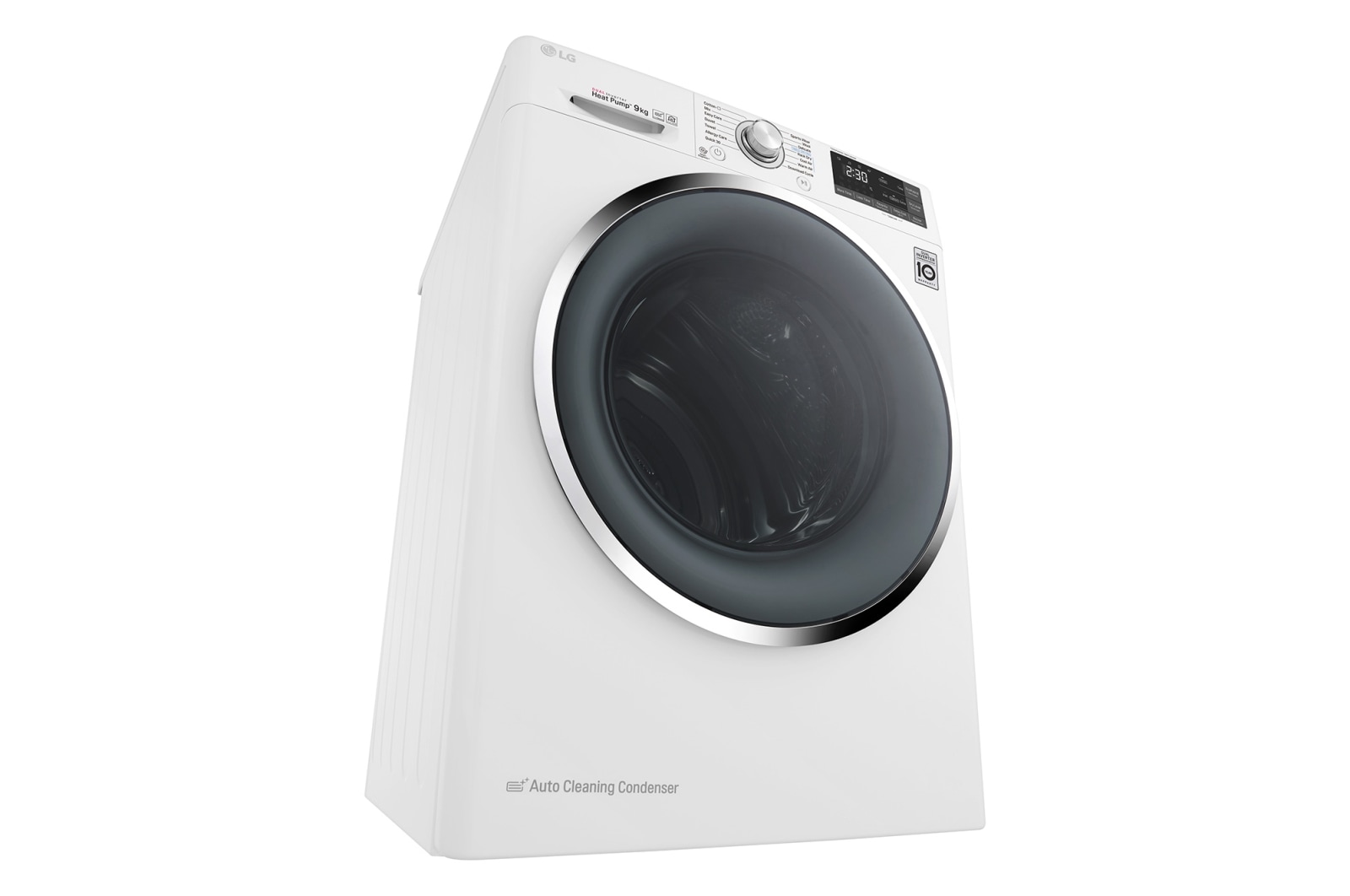 LG 9-kg DUAL Inverter Heat Pump™ -torktumlare med ™ Eco Hybrid™ och värmepumpsteknologi , RC90U2AV2W
