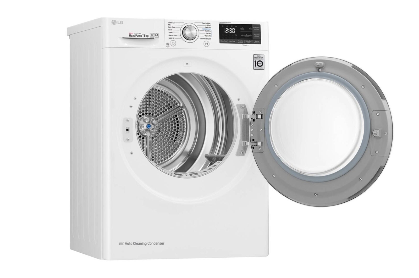 LG 9-kg DUAL Inverter Heat Pump™ -torktumlare med ™ Eco Hybrid™ och värmepumpsteknologi , RC9DN9029