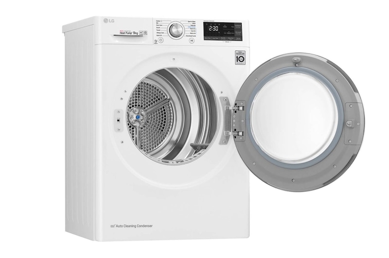 LG 9-kg DUAL Inverter Heat Pump™ -torktumlare med ™ Eco Hybrid™ och värmepumpsteknologi , RC9DN9029
