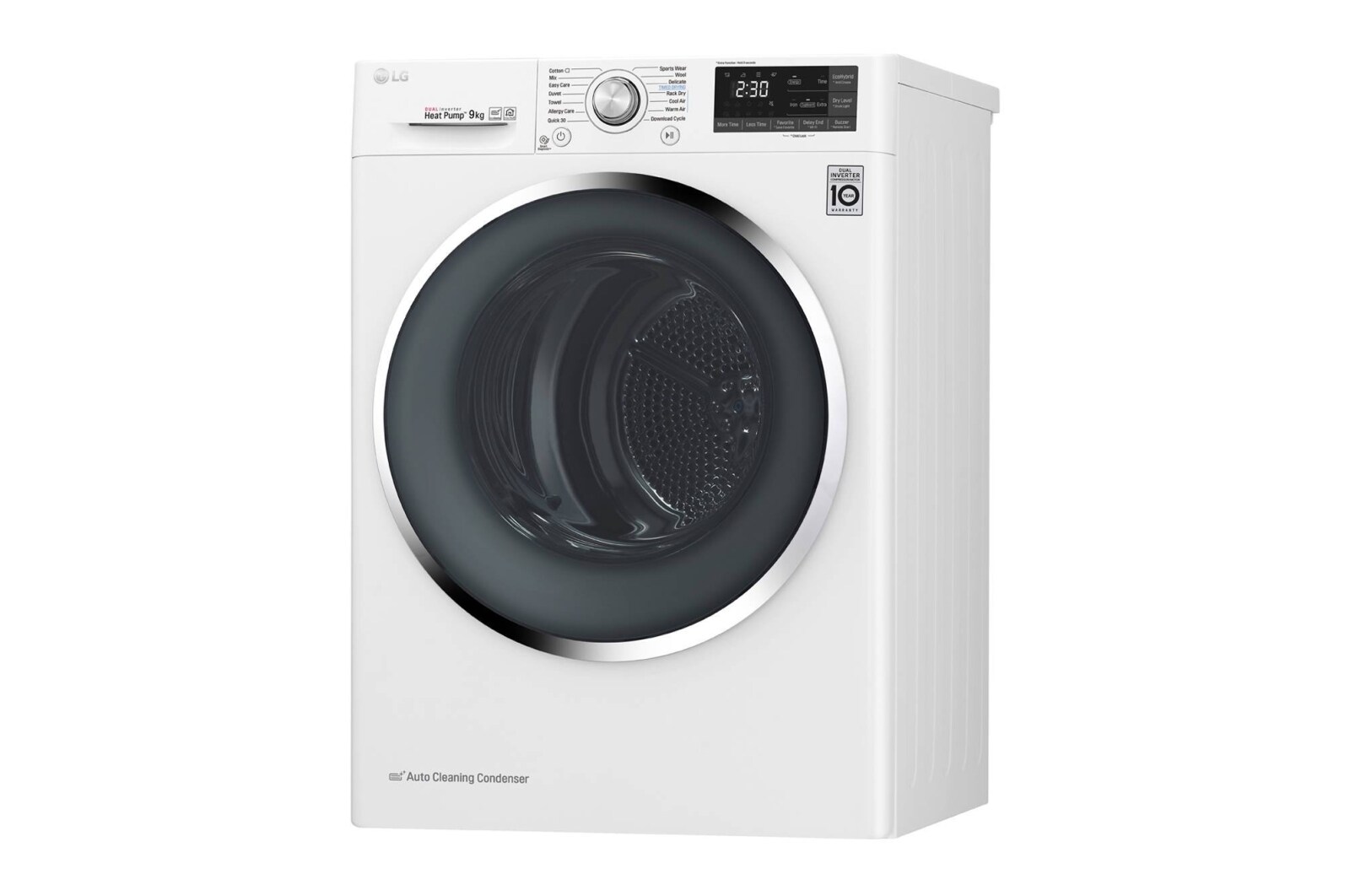 LG 9-kg DUAL Inverter Heat Pump™ -torktumlare med ™ Eco Hybrid™ och värmepumpsteknologi , RC9DN9029