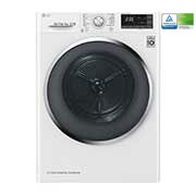 Vy framifrån av 9-kg DUAL Inverter Heat Pump™ -torktumlare med ™ Eco Hybrid™ och värmepumpsteknologi  RC9DN9029